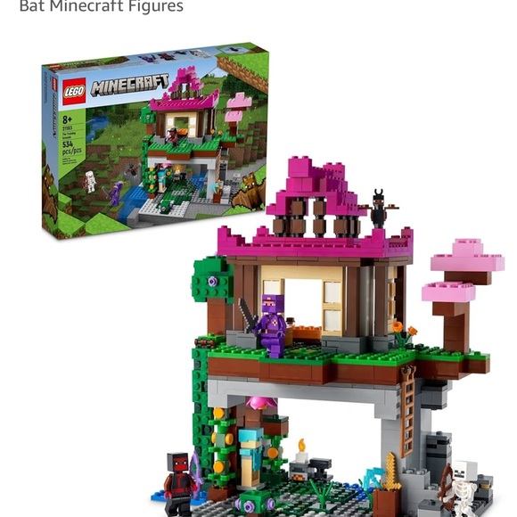 Lego Minecraft Playset - Pink, Green, Black - Picture 1 of 4
